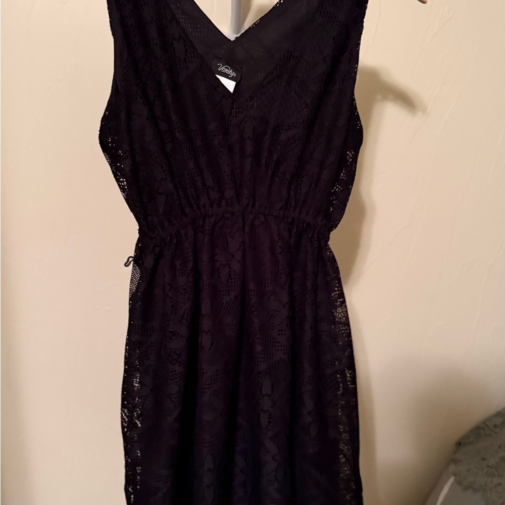 Vanity Black Lace Backless Dress